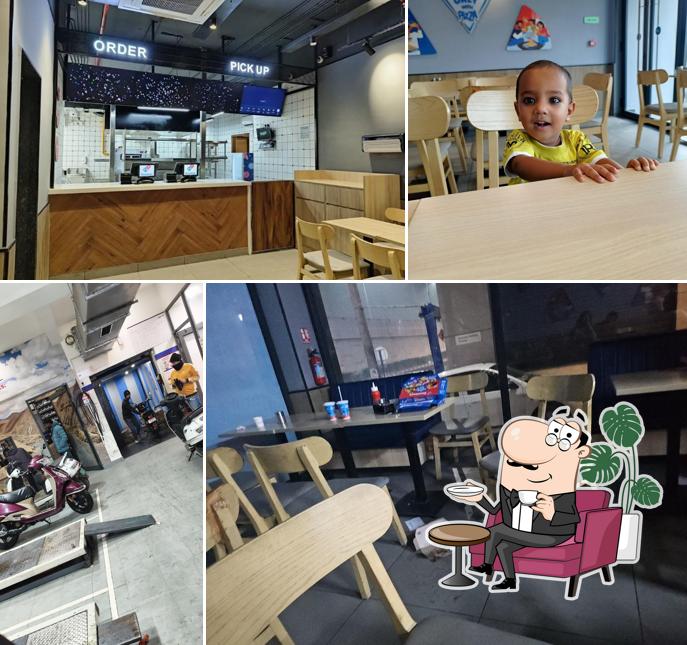 The interior of Domino's Pizza Tehsil Camp, Panipat