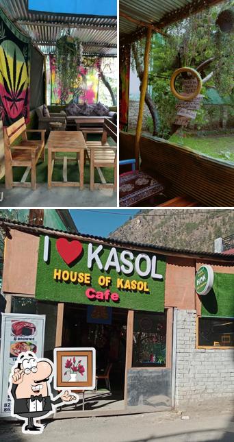 The interior of House Of Kasol Cafe