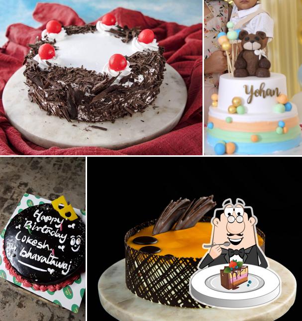 Chocolate cake at CK's Bakery Saidapet