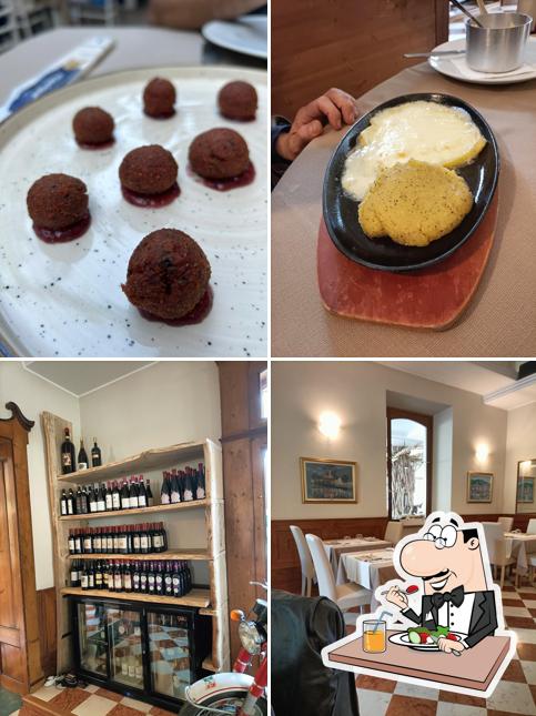 La cibo e interni del ristorante