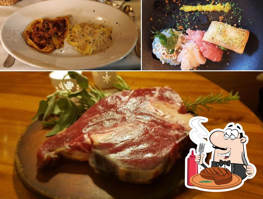 C'è un'ampia varietà di piatti per gli amanti della carne