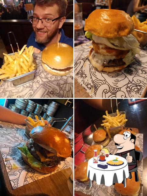 Delicie-se com um hambúrguer no Let's Eat