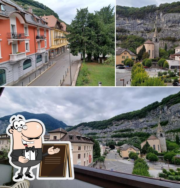 Puoi goderti l'aria fresca dal dehors di Hôtel de la Dent-du-Midi