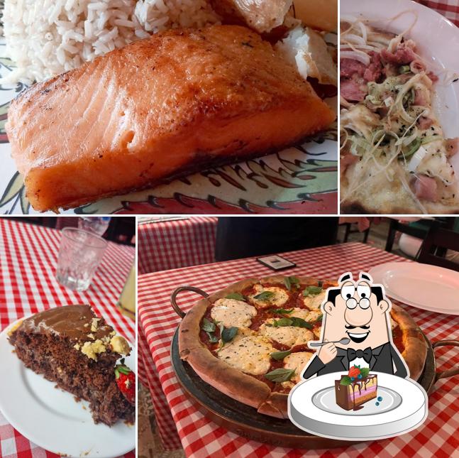 Bolo de chocolate em Nonna Casa Italiana