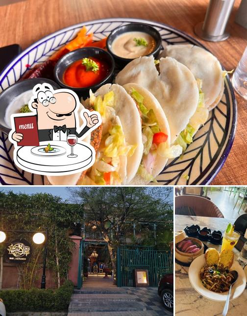 Take a look at the image showing food and exterior at Taruveda