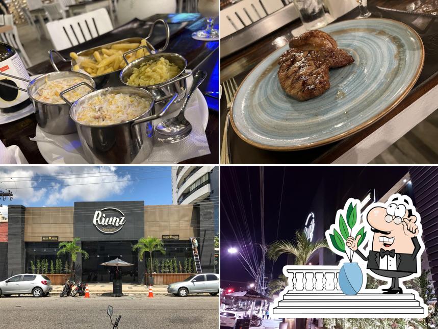 Esta é a foto apresentando exterior e comida no Rioz Steak House