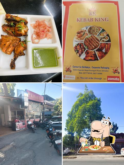 Among various things one can find food and exterior at Kabab King Kaulagarh