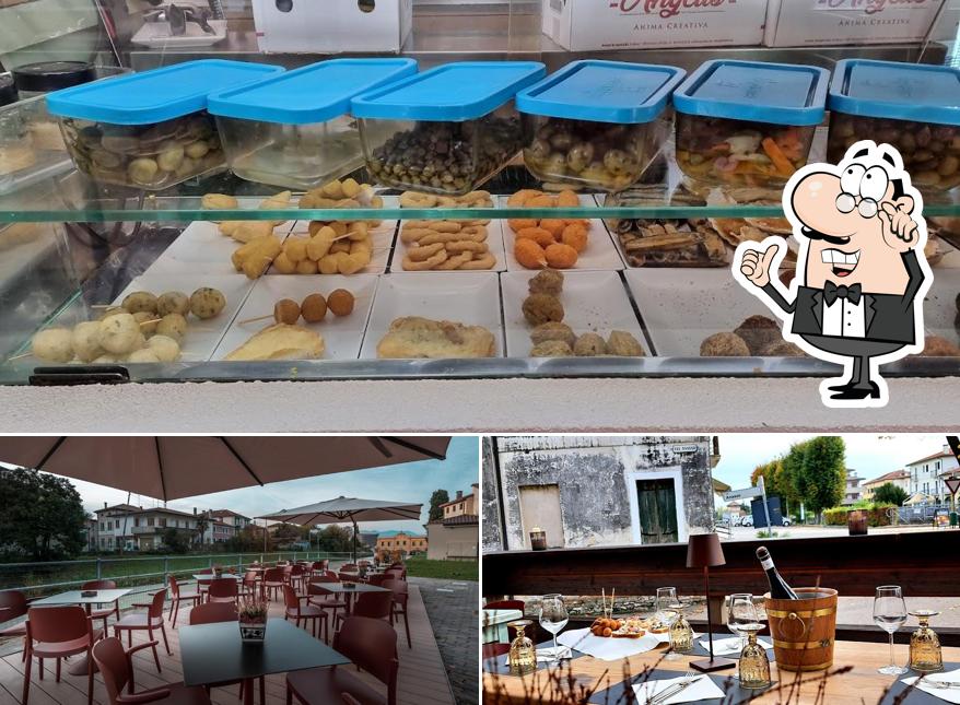 Gli interni di La me diga Bacaro di terraferma Ristorante e Cicchetteria