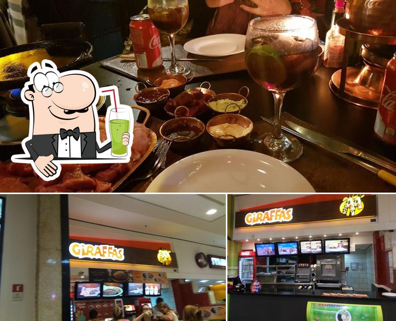 Desfrute de uma bebida no Giraffas Shopping Nova América