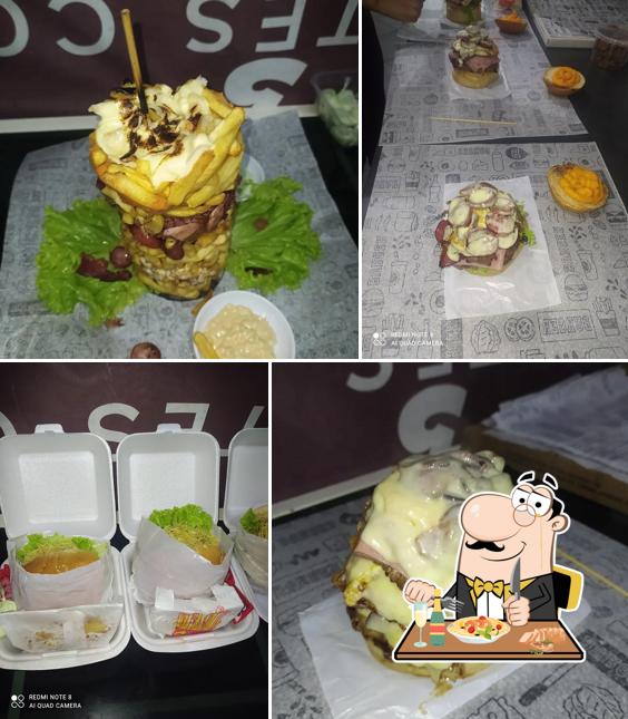 Platos en GM Hamburgueria