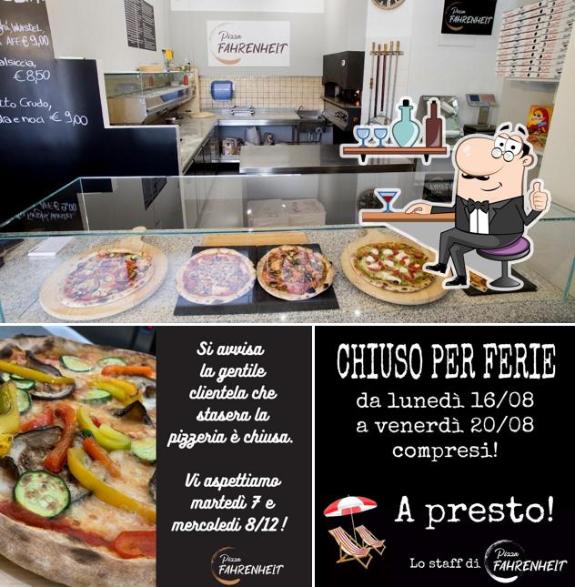 Questa è la foto che raffigura la interni e cibo di Pizza Fahrenheit