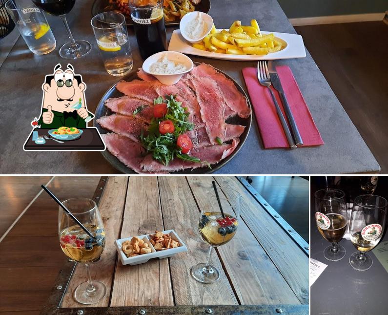 La cibo e birra del ristorante