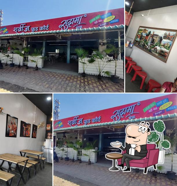 The interior of Sudama Bhel & Sharvi Food Court _Tulapur Phata