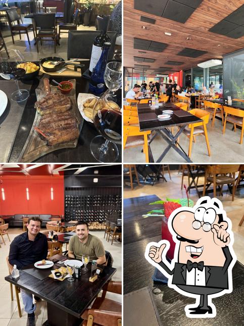 O interior do Confins Steakhouse