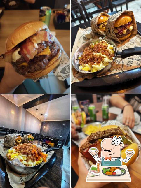 Comida em Gold Burger