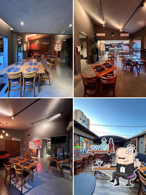 O interior do Parrock Rock'n Parrilla