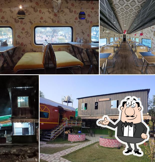 The interior of Rail coach Restaurant