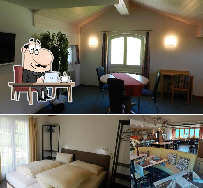 Gli interni di Hotel Garni Mittenwald Flumserberg Tannenheim