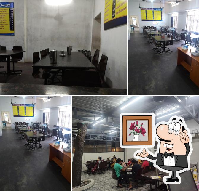 The interior of Kongu Mess & Biryani