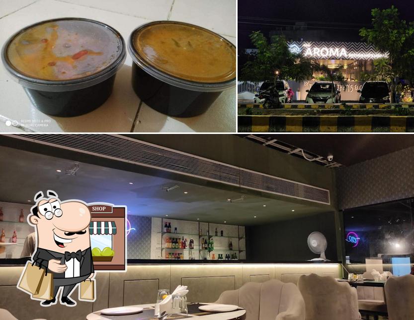 The exterior of The Aroma Restaurant & Lounge Best Restaurant in Amravati