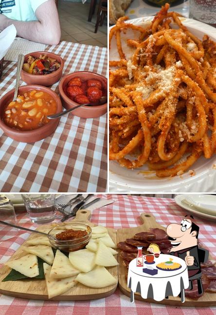 Piatto di formaggi al Antica trattoria del Borgo
