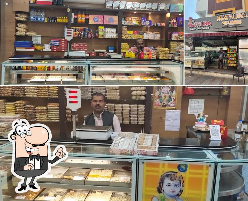 Check out how Mathura dairy and sweets corner looks inside
