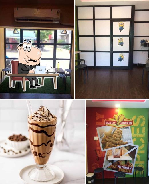 The interior of Sizzlly Chicken