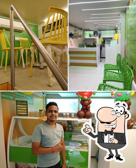 Take a seat at one of the tables at Apsara Ice Creams