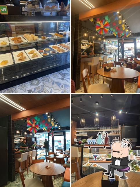 O interior do Café Belém