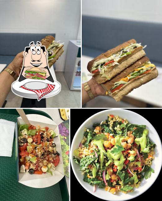 Club sandwich at Saladific