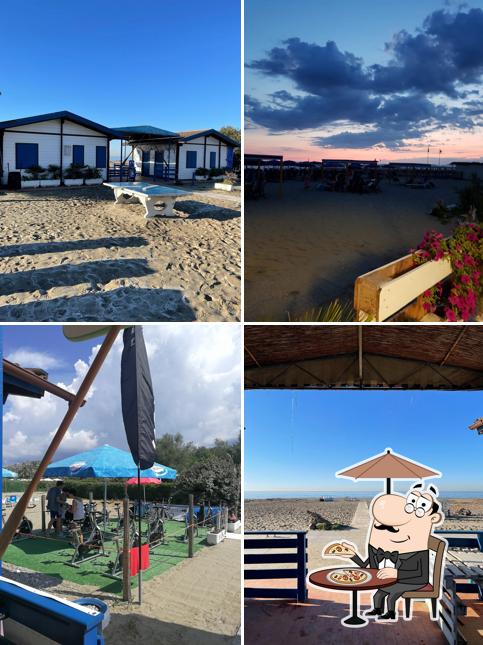 Goditi la vista dall'area esterna di Spiaggia Libera Trabucco