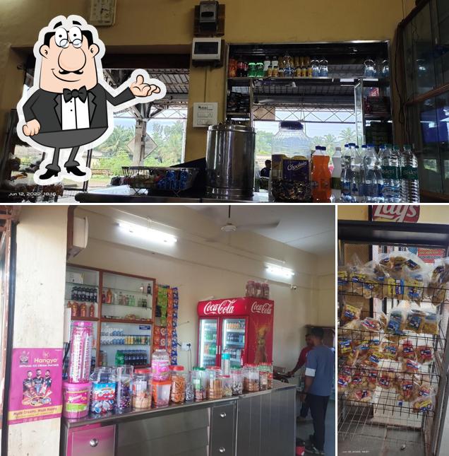 The interior of Karavali Veg Restaurant