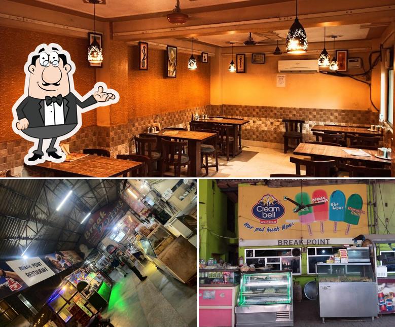 The interior of Brake Point Restaurant