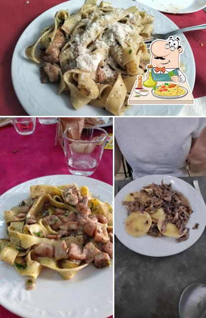 Pappardelle al “La Carina” Hotel Ristorante Pizzeria