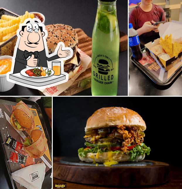 Pulled pork sandwich at Biggies Burger: Kalinga Nagar