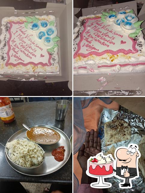 Red velvet cake at Sharma Punjabi Restaurant