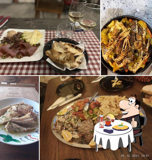 Piatto di formaggi al Konoba Lemo