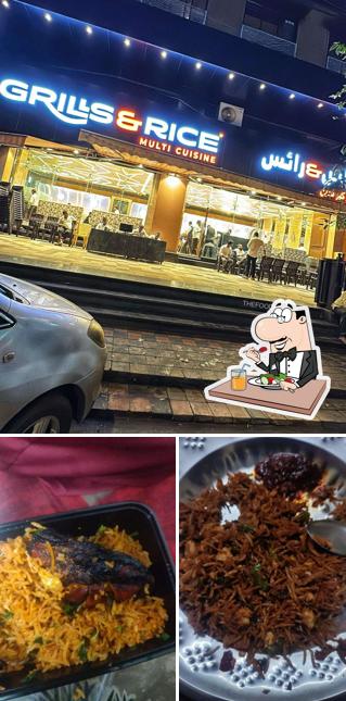 Food at Grills & Rice