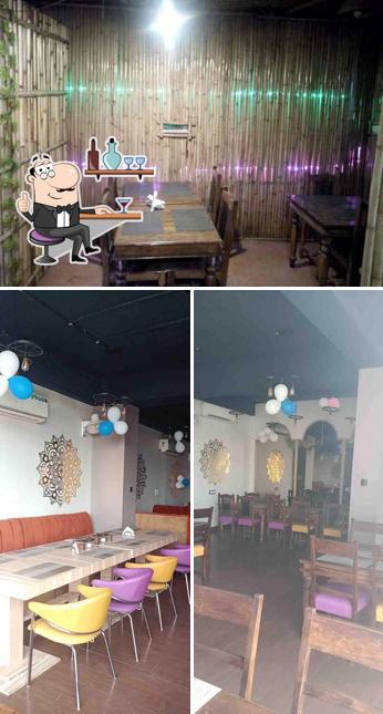 This is the picture displaying interior and dining table at NA2