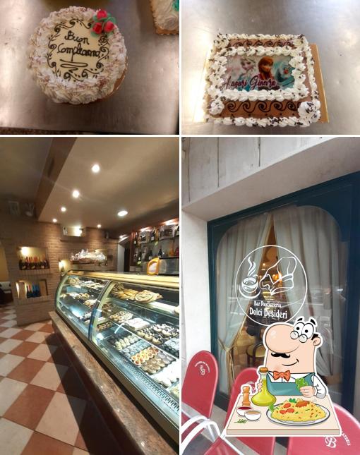 Pasticceria Dolci Desideri Bosco Mesola si caratterizza per la cibo e interni