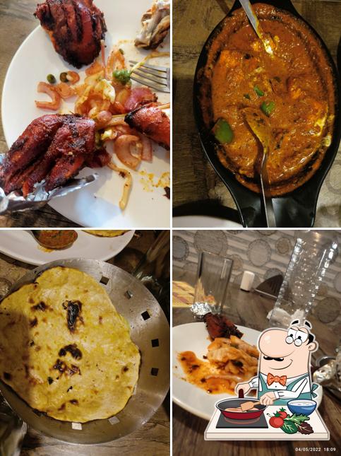 Chicken curry at Hotel Sindh Punjab