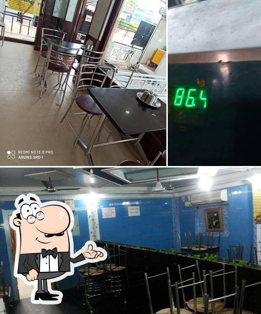 The interior of Archana Bakery