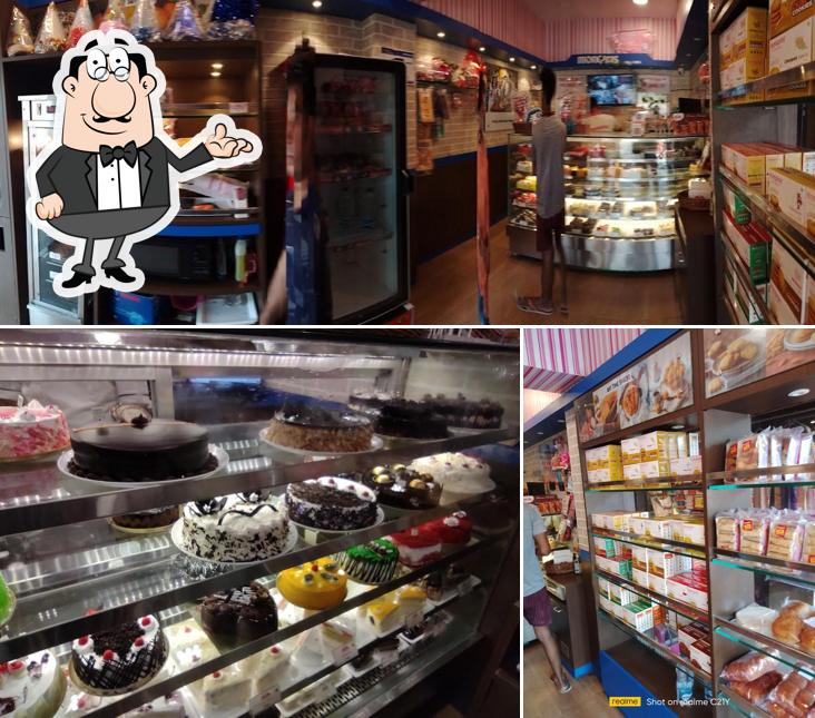 The interior of Monginis Cake Shop