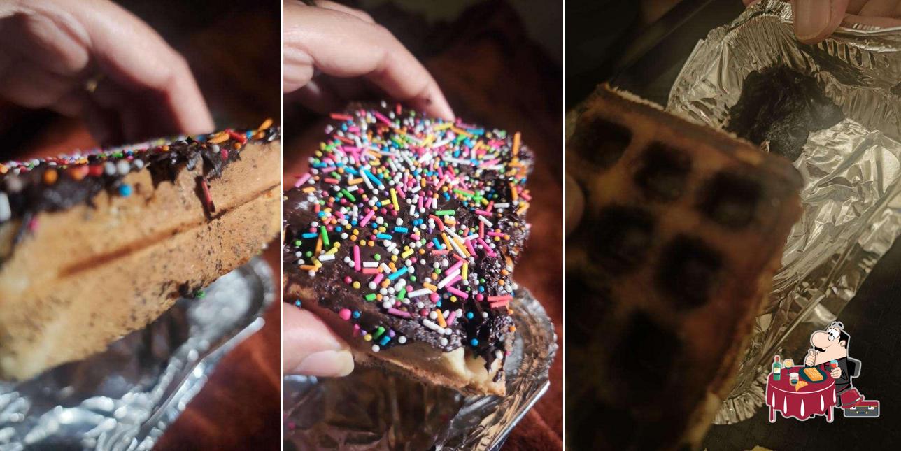 Waffles at Pizza Town