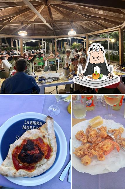 Dai un’occhiata alla immagine che raffigura la cibo e interni di Ristorante Pizzeria Tahiti