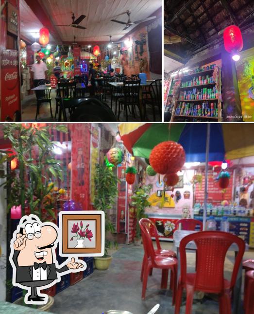 The interior of Nandan Hotel And Restaurant