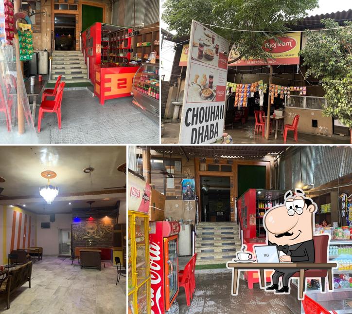 The interior of Chauhan Punjabi Dhaba