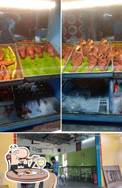 This is the photo displaying food and interior at சர்வேஸ் ஹோட்டல், சர்வேஸ் பாஸ்ட் புட் மேட்டுப்பட்டி