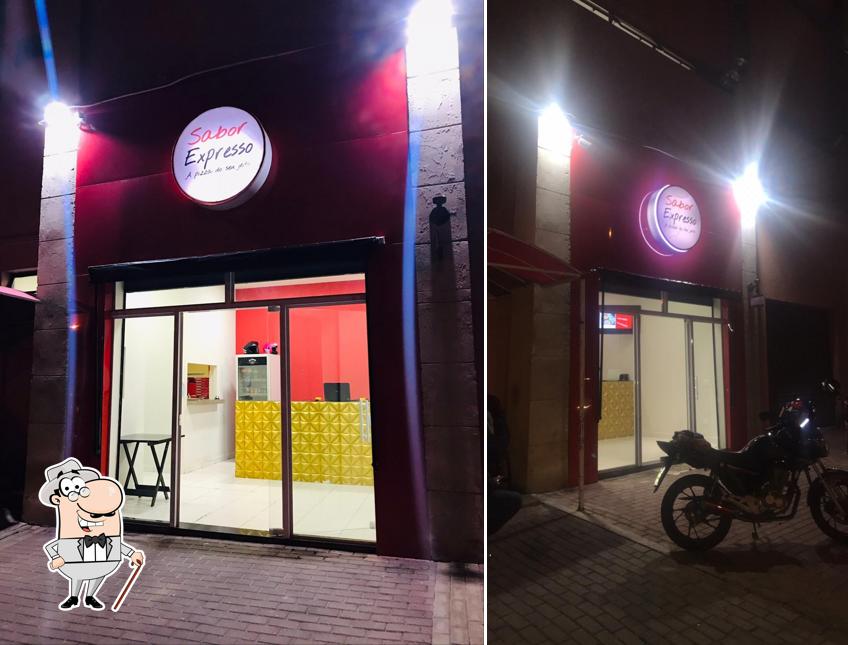 O exterior do Pizzaria Sabor Expresso