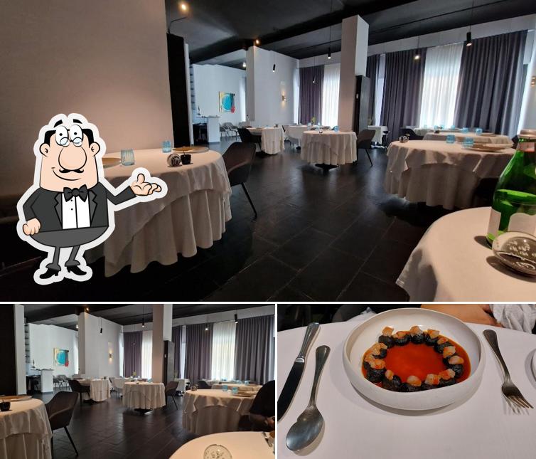 La immagine di interni e cibo da Casa Perrotta Restaurant